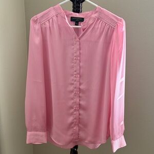 Banana Republic Light Pink Pleated Blouse